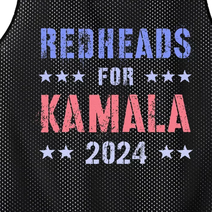 Redheads For Kamala 2024 Feminist Grab Him By Ballot Mesh Reversible Basketball Jersey Tank