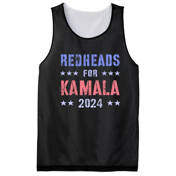 Redheads For Kamala 2024 Feminist Grab Him By Ballot Mesh Reversible Basketball Jersey Tank