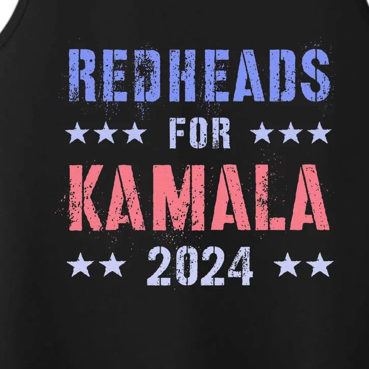 Redheads For Kamala 2024 Feminist Grab Him By Ballot Performance Tank