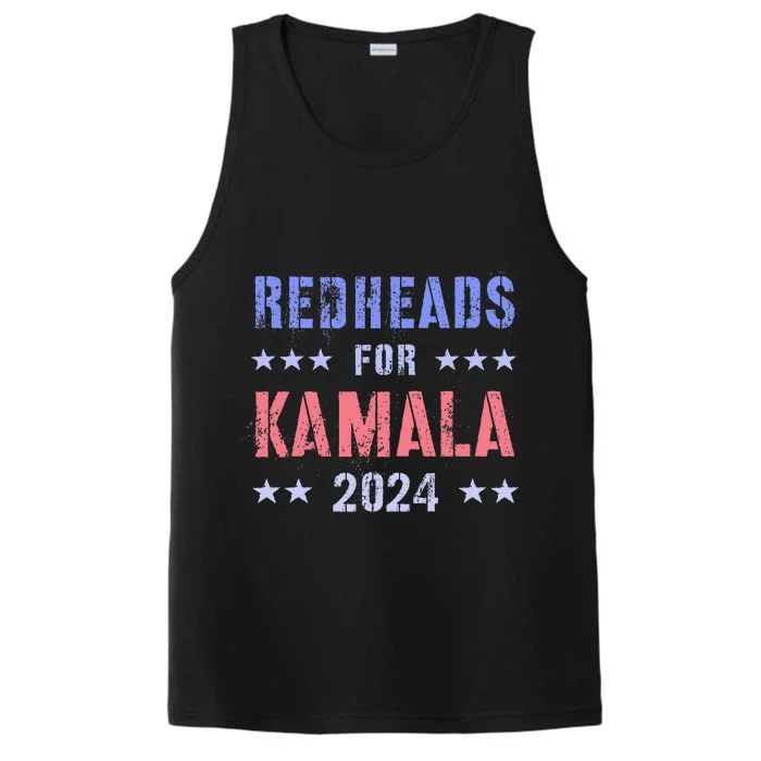 Redheads For Kamala 2024 Feminist Grab Him By Ballot Performance Tank