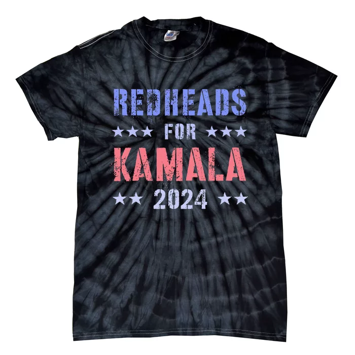 Redheads For Kamala 2024 Feminist Grab Him By Ballot Tie-Dye T-Shirt