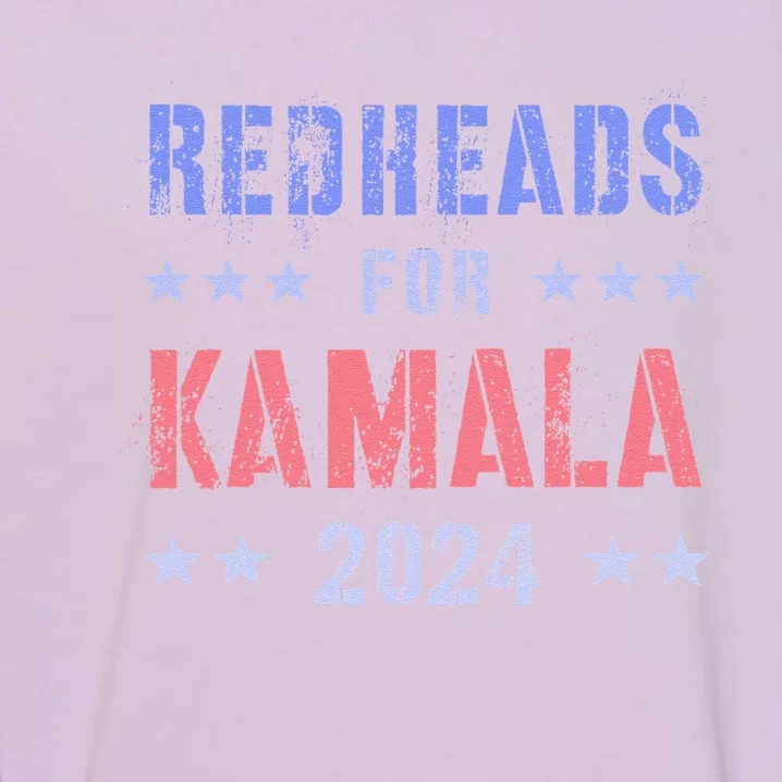 Redheads For Kamala 2024 Feminist Grab Him By Ballot Garment-Dyed Sweatshirt