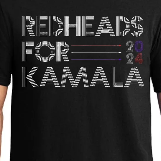 Redheads For Kamala 2024 Harris Walz Redheads For Kamala Pajama Set