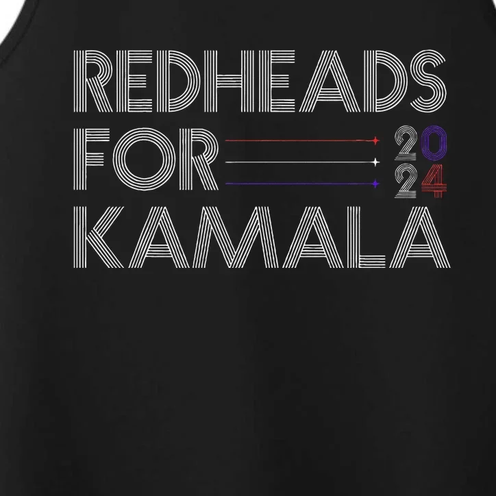 Redheads For Kamala 2024 Harris Walz Redheads For Kamala Performance Tank