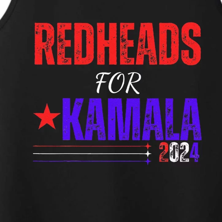 Redheads For Kamala 2024 Harris Walz Redheads For Kamala Performance Tank