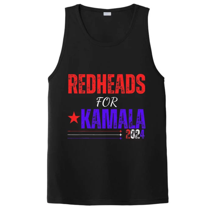 Redheads For Kamala 2024 Harris Walz Redheads For Kamala Performance Tank