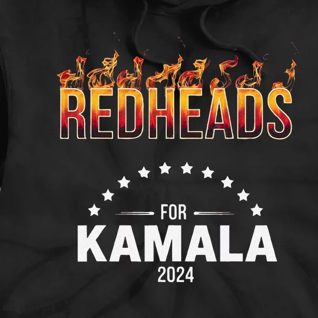 Redheads For Kamala 2024 Harris Walz Redheads For Kamala Tie Dye Hoodie