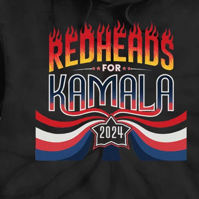 Redheads For Kamala 2024 Harris Walz Redheads For Kamala Tie Dye Hoodie