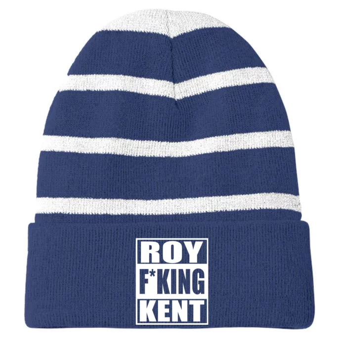 Roy Fing Kent, Roy Fing Kent Roy Freaking Kent Striped Beanie with Solid Band