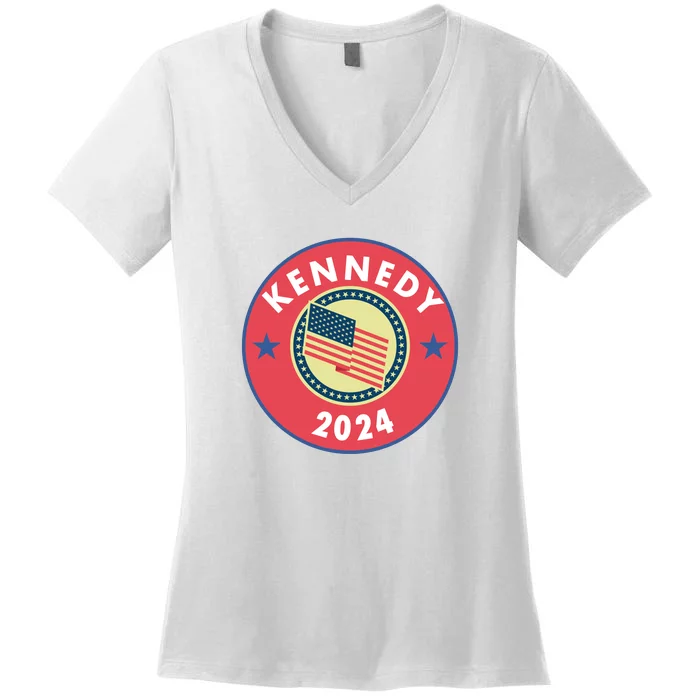 Robert Kennedy Jr 2024 Presidential Women's V-Neck T-Shirt