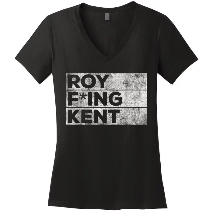 Roy Freaking Kent, Roy Kent, Ted Lasso, Lasso Beard Women's V-Neck T-Shirt