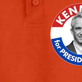 Robert F Kennedy Jr For President In 2024 Emblem Button Dry Zone Grid Performance Polo