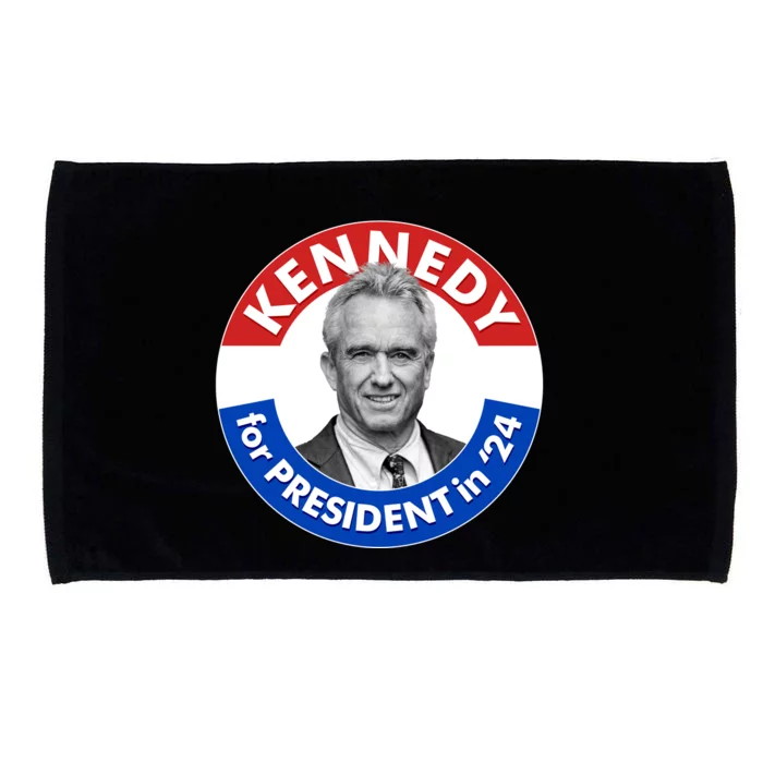 Robert F Kennedy Jr For President In 2024 Emblem Button Microfiber Hand Towel