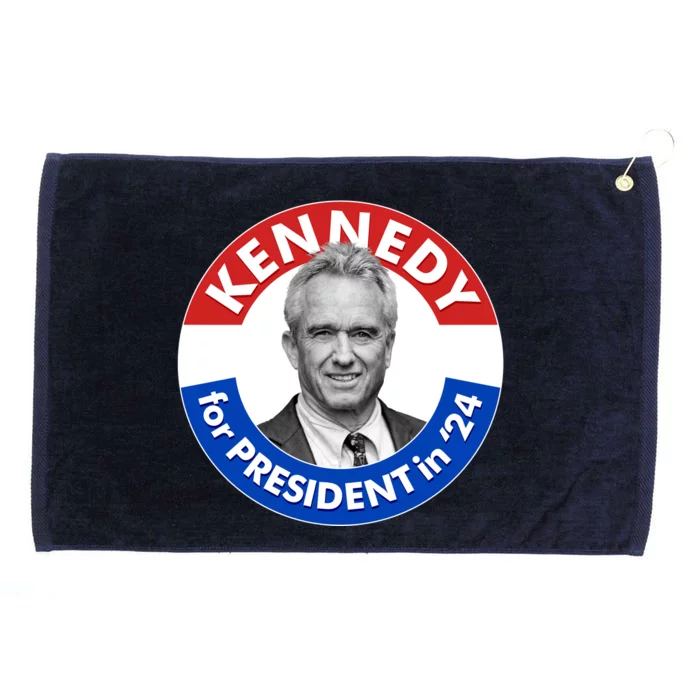 Robert F Kennedy Jr For President In 2024 Emblem Button Grommeted Golf Towel