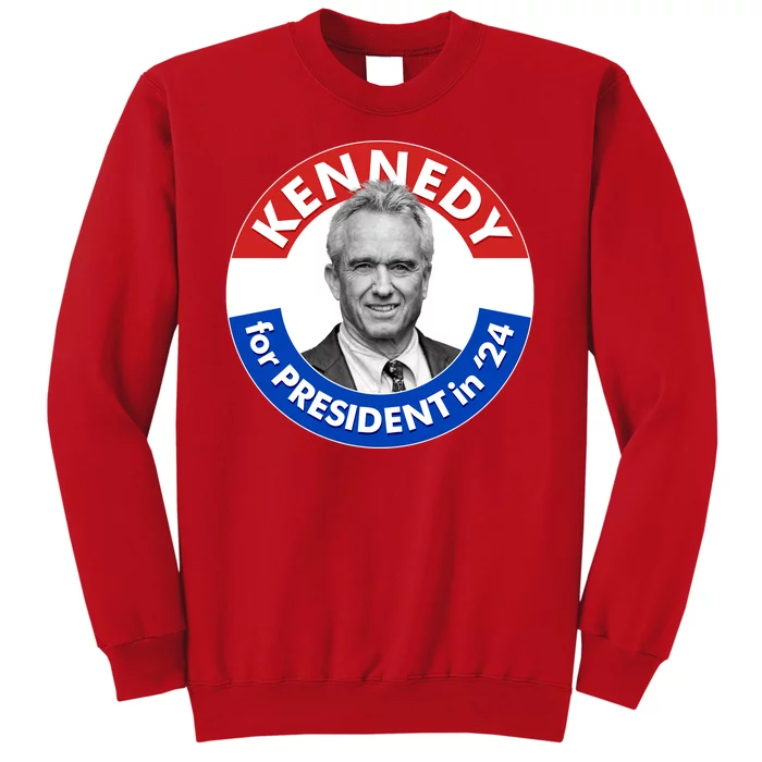 Robert F Kennedy Jr For President In 2024 Emblem Button Sweatshirt