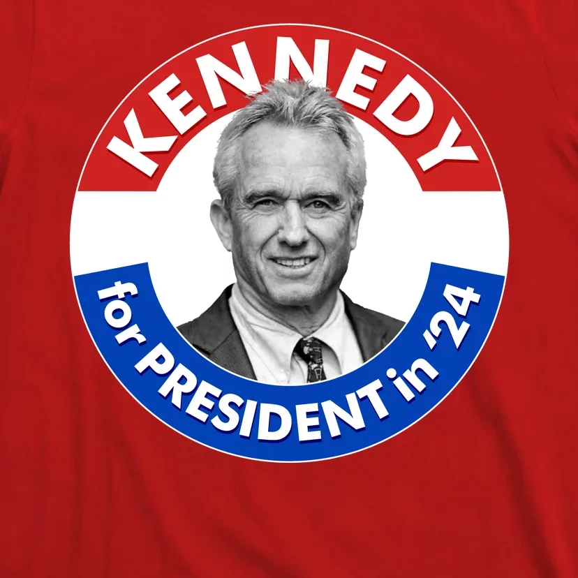 Robert F Kennedy Jr For President In 2024 Emblem Button TShirt