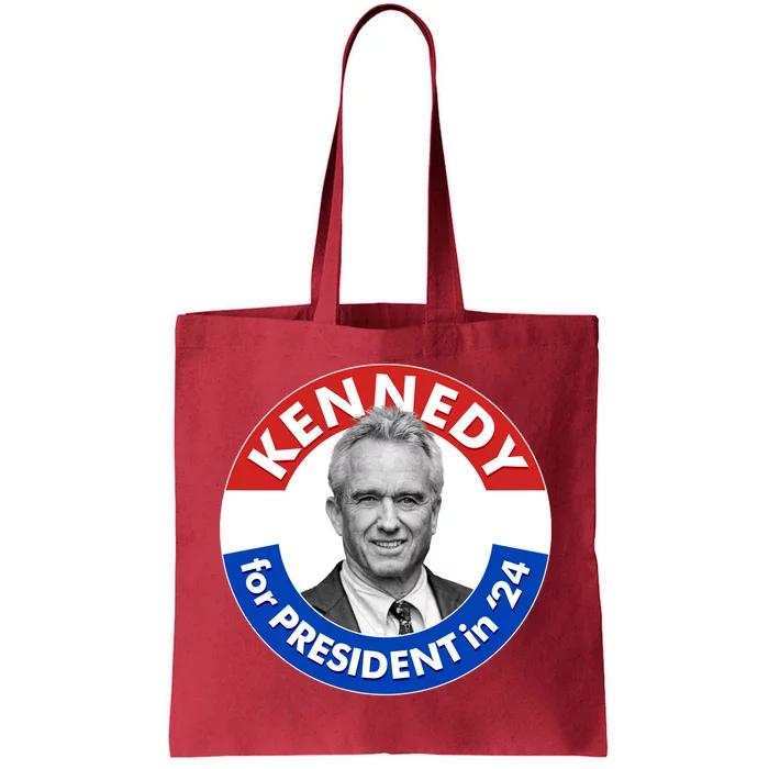 Robert F Kennedy Jr For President In 2024 Emblem Button Tote Bag