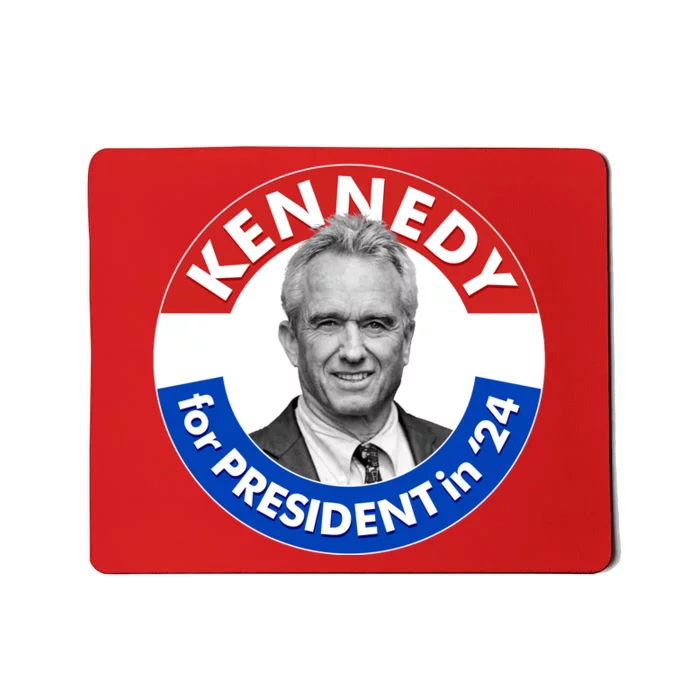 Robert F Kennedy Jr For President In 2024 Emblem Button Mousepad