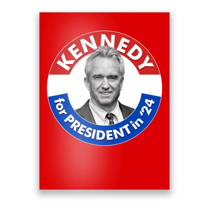 Robert F Kennedy Jr For President In 2024 Emblem Button Poster