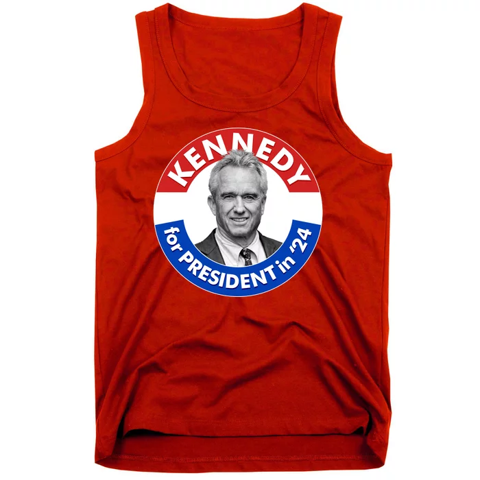 Robert F Kennedy Jr For President In 2024 Emblem Button Tank Top