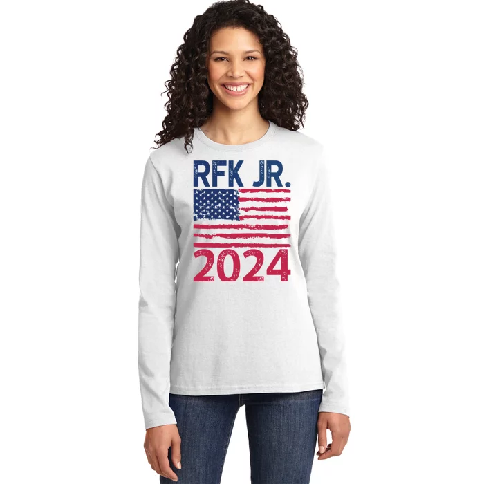 Robert F Kennedy Jr RFK For President 2024 Ladies Long Sleeve Shirt