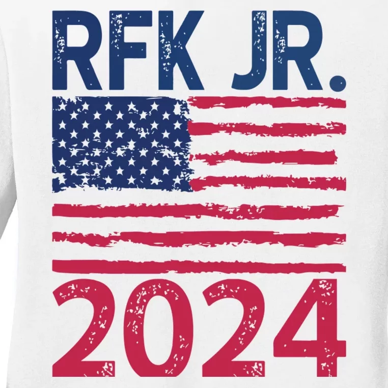 Robert F Kennedy Jr RFK For President 2024 Ladies Long Sleeve Shirt