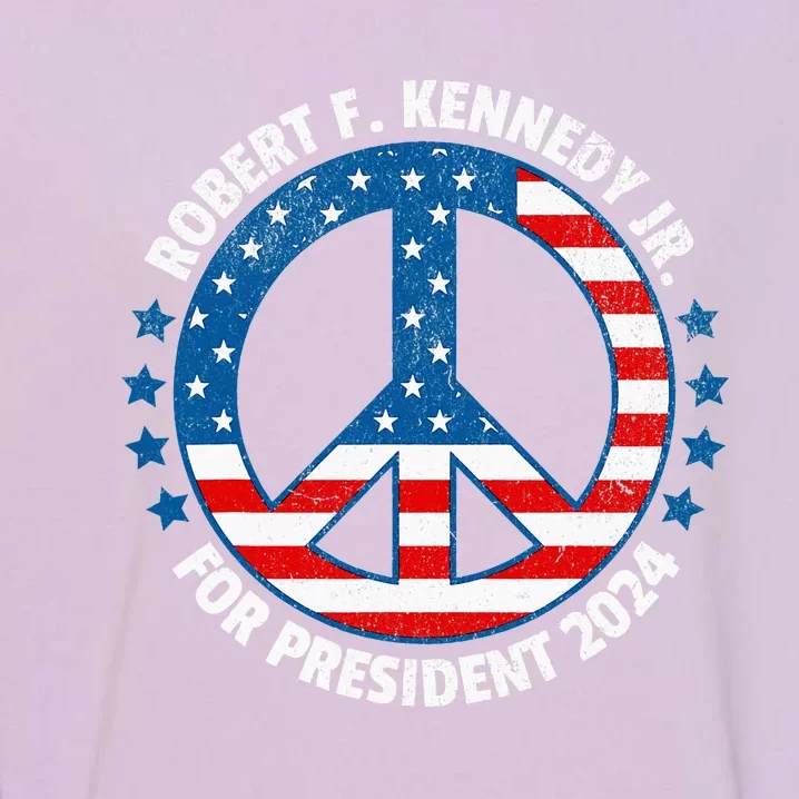 Robert F Kennedy Jr Vote Peace 2024 President Garment-Dyed Sweatshirt