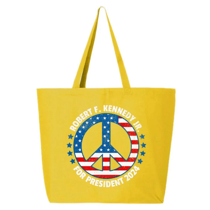 Robert F Kennedy Jr Vote Peace 2024 President 25L Jumbo Tote