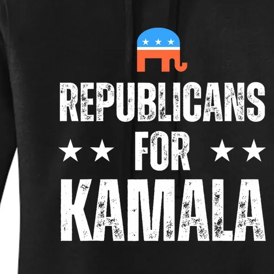 Republicans For Kamala Harris Women's Pullover Hoodie