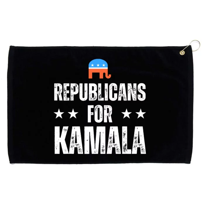 Republicans For Kamala Harris Grommeted Golf Towel