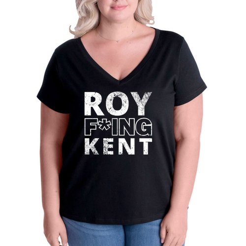Roy Freaking Kent Vintage Women's V-Neck Plus Size T-Shirt