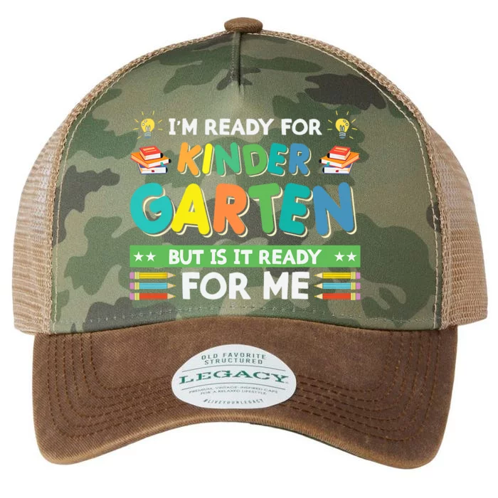 Ready For Kindergarten But Is It Ready For Me Back To School Legacy Tie Dye Trucker Hat