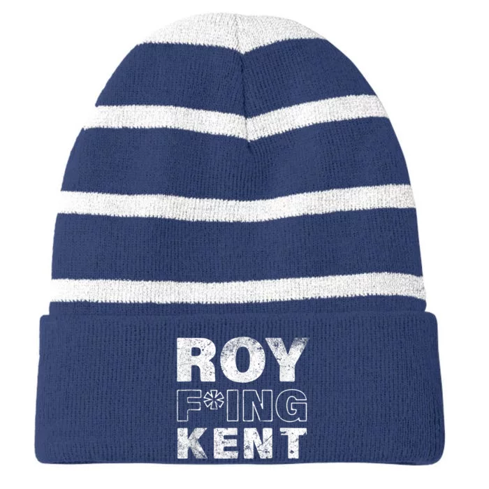 Roy Freaking Kent Vintage Striped Beanie with Solid Band