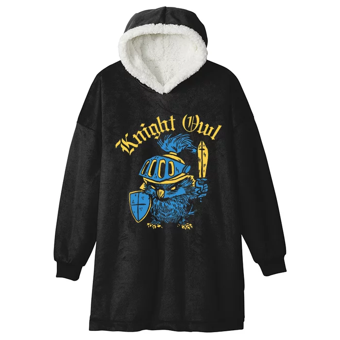 Renaissance Festival Knight Owl Ren Faire Hooded Wearable Blanket