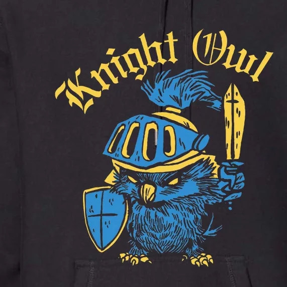 Renaissance Festival Knight Owl Ren Faire Premium Hoodie