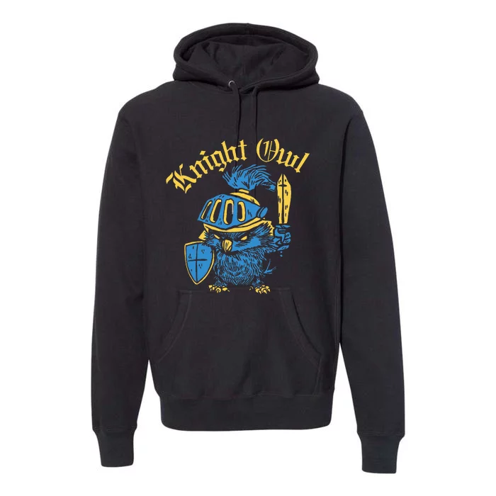 Renaissance Festival Knight Owl Ren Faire Premium Hoodie