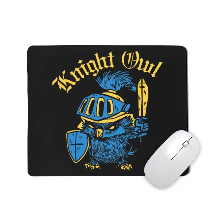 Renaissance Festival Knight Owl Ren Faire Mousepad