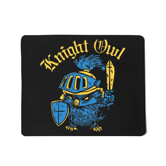 Renaissance Festival Knight Owl Ren Faire Mousepad