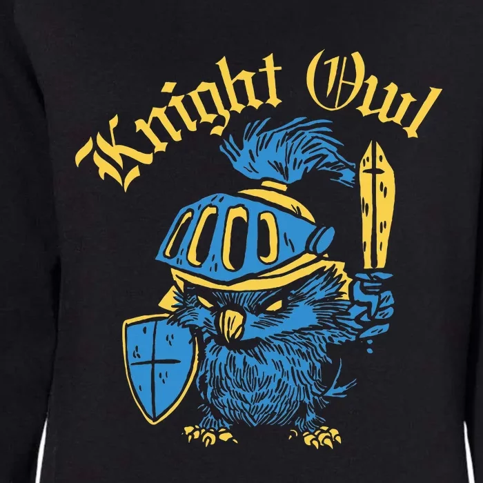 Renaissance Festival Knight Owl Ren Faire Womens California Wash Sweatshirt