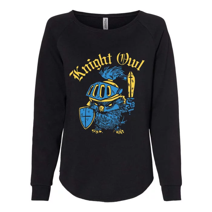 Renaissance Festival Knight Owl Ren Faire Womens California Wash Sweatshirt