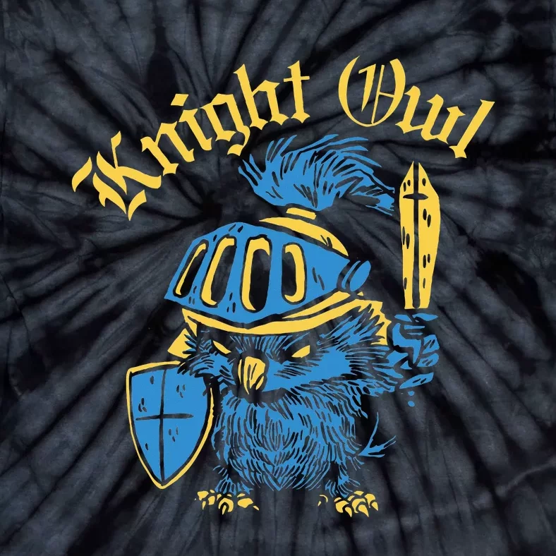 Renaissance Festival Knight Owl Ren Faire Tie-Dye T-Shirt