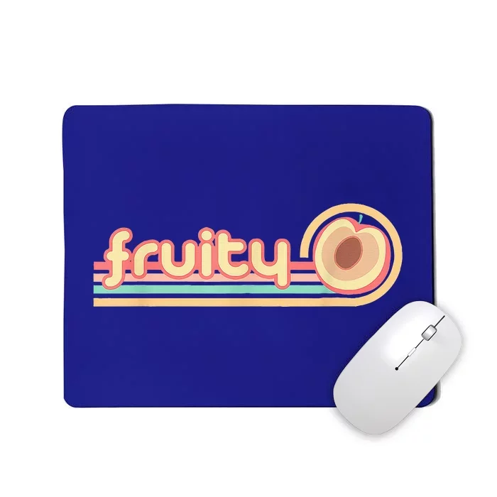 Retro Fruity Lesbian Peach Subtle Lesbian Lgbtq Mousepad