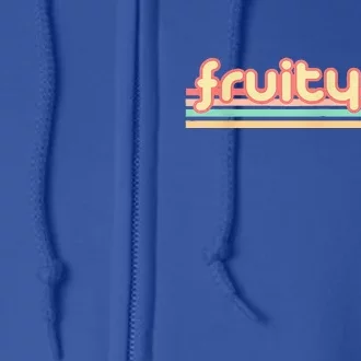 Retro Fruity Lesbian Peach Subtle Lesbian Lgbtq Full Zip Hoodie