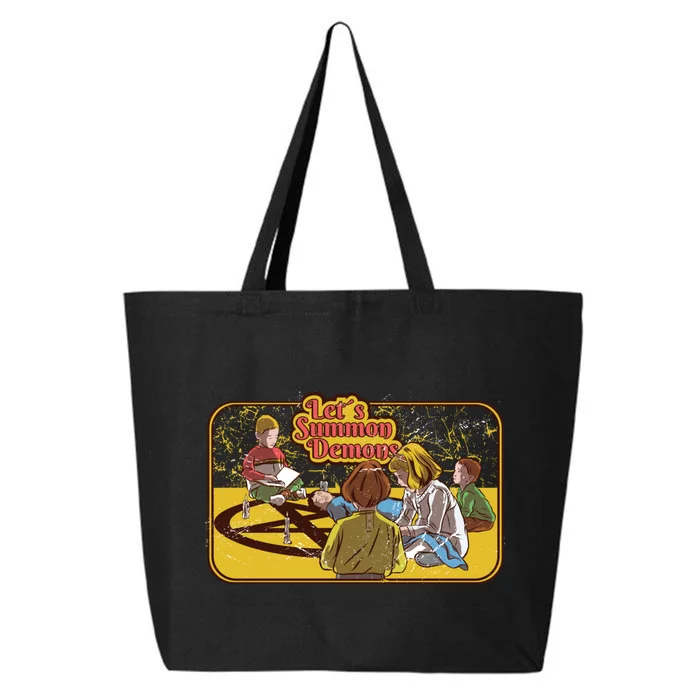 Retro Funny Lets Summon Demons Parody Adult Humor Gift 25L Jumbo Tote