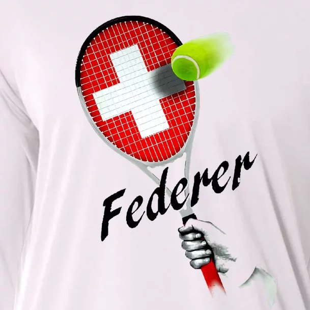 Roger Federer Lover Fan Thank You Tennis Lover Cooling Performance Long Sleeve Crew