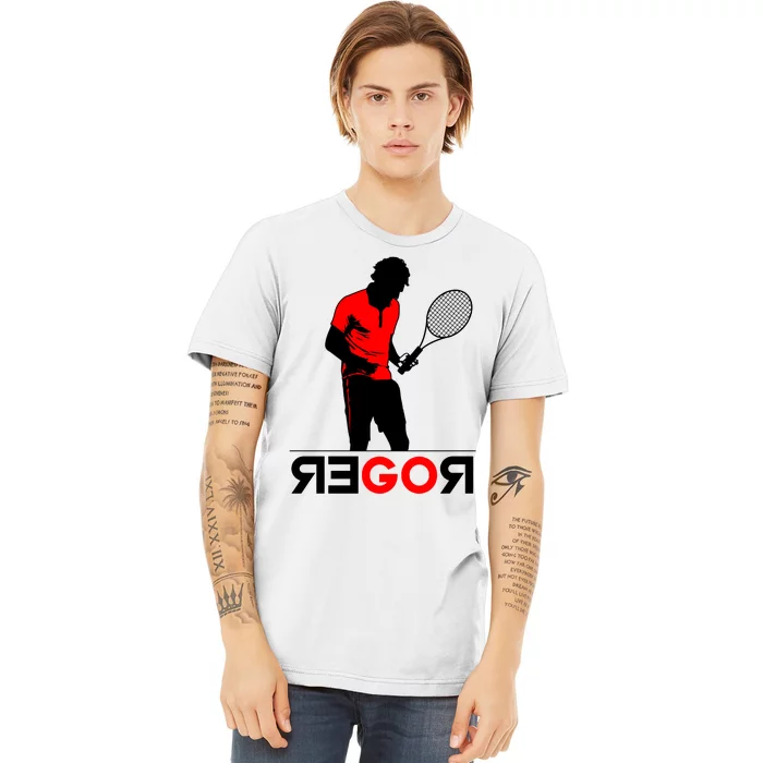 Roger Federer Lover Fan Thank You Tennis Lover Premium T-Shirt