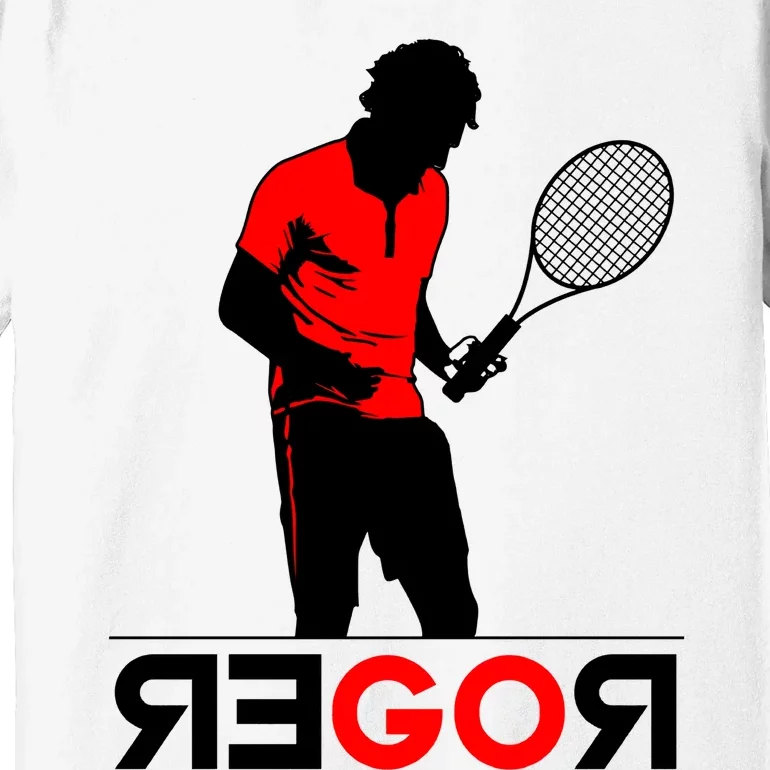 Roger Federer Lover Fan Thank You Tennis Lover Premium T-Shirt