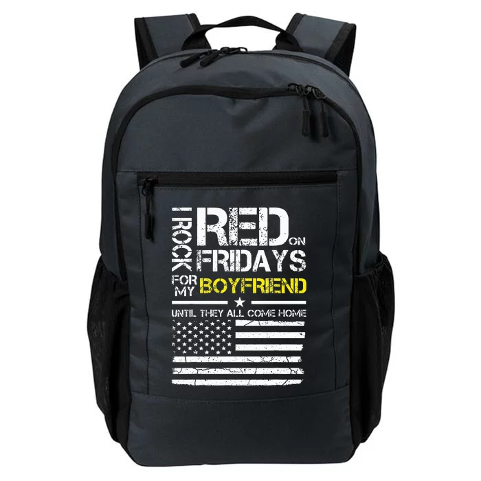 Red Friday Military Girlfriend Wear Red For Boyfriend Daily Commute Backpack