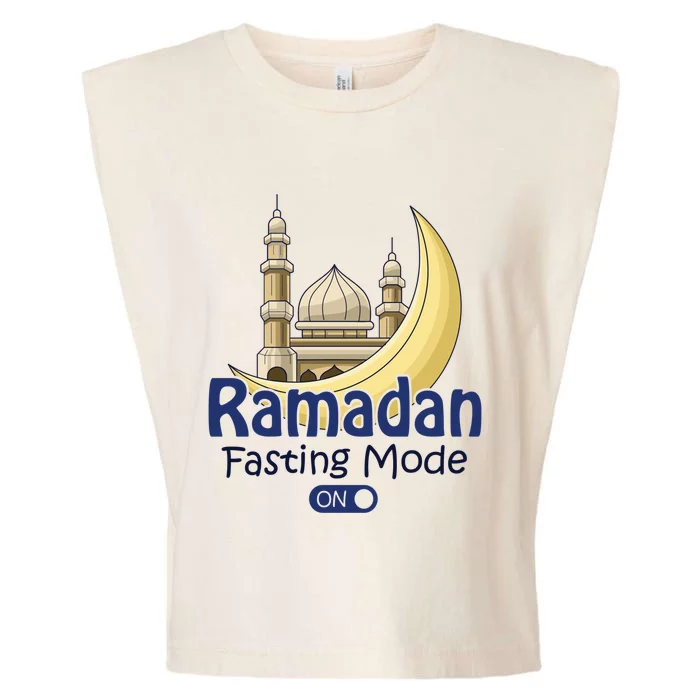 Ramadan Fasting Mode On Gift Cool Islamic Fasting Gift Idea Funny Gift Garment-Dyed Women's Muscle Tee