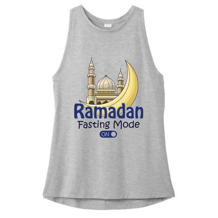 Ramadan Fasting Mode On Gift Cool Islamic Fasting Gift Idea Funny Gift Ladies Tri-Blend Wicking Tank